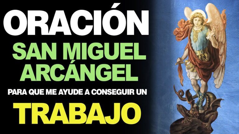 Oración a san miguel arcángel para conseguir trabajo urgente