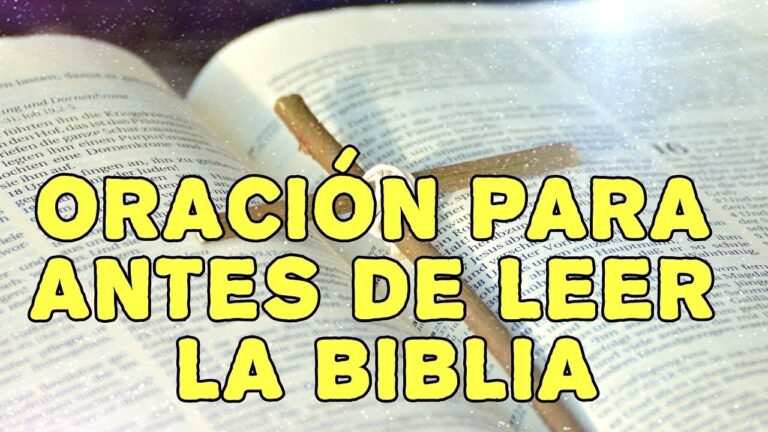 Oración antes de leer la biblia católica