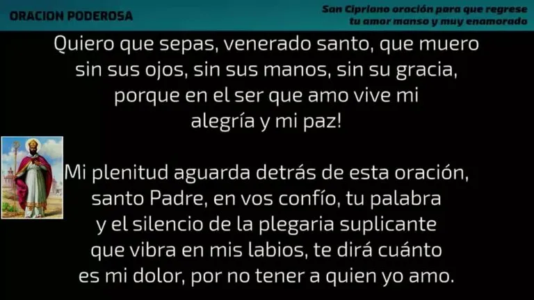 Oracion A San Cipriano Para Causas Urgente