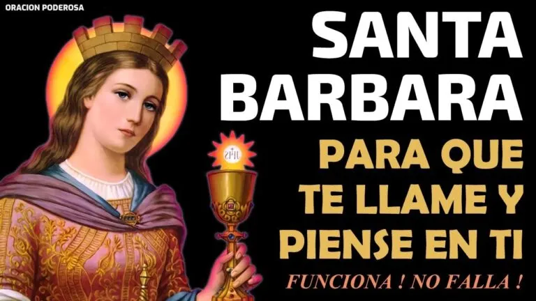 Oracion A Santa Barbara Para Que Me Llame