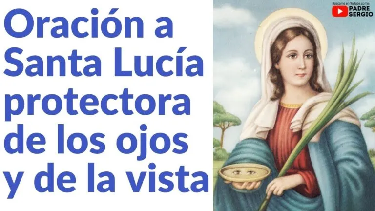 Oracion A Santa Lucia Por La Vista