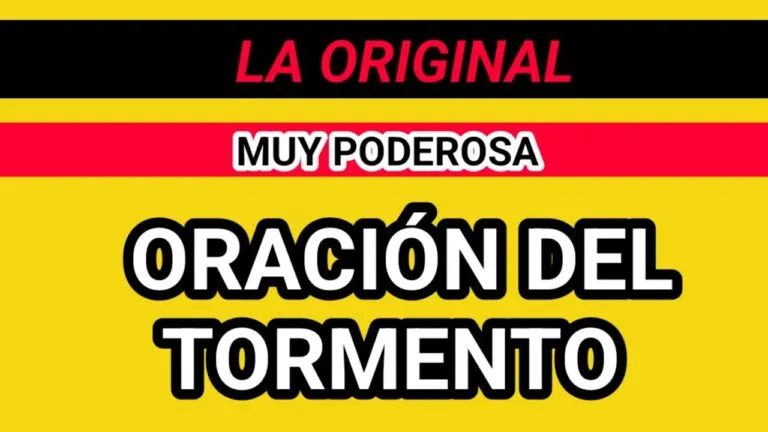 Oracion Al Espiritu Del Tormento