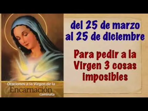 Oracion Ala Virgen De La Encarnacion