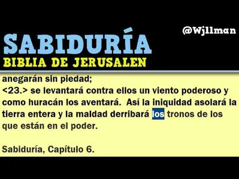 Oracion De La Sabiduria Biblia Catolica