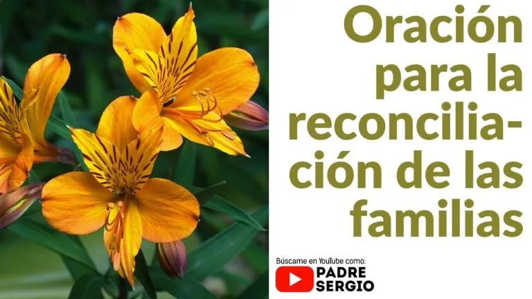 Oracion Para La Reconciliacion Familiar