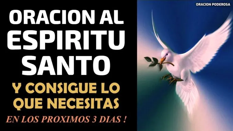 Oracion Poderosa Al Espiritu Santo 3 Dias