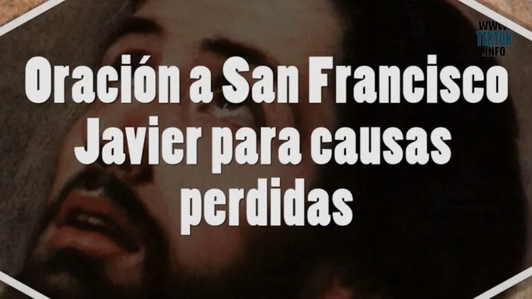 Oracion San Francisco Javier Causas Urgentes