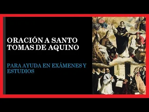 Oracion Santo Tomas De Aquino Examen