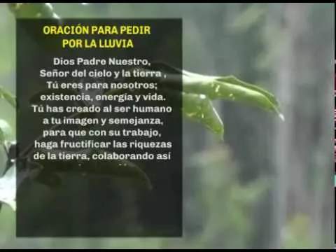 Oracion Pidiendo Por La Lluvia