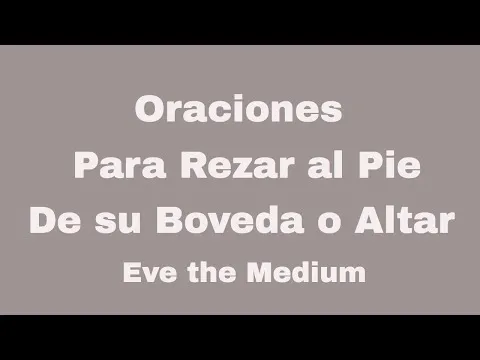 Oraciones Para Montar La Boveda Espiritual