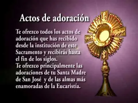 Oraciones Para Visitas Al Santisimo Sacramento