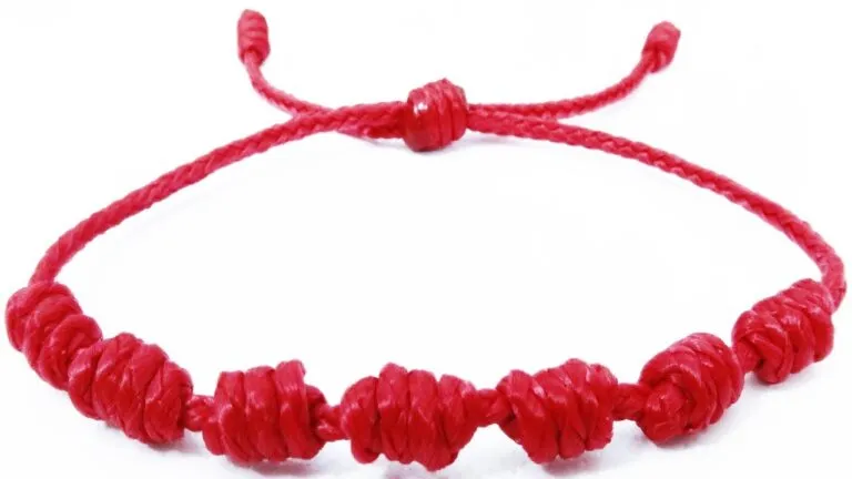 Pulsera Roja De 7 Nudos Oracion