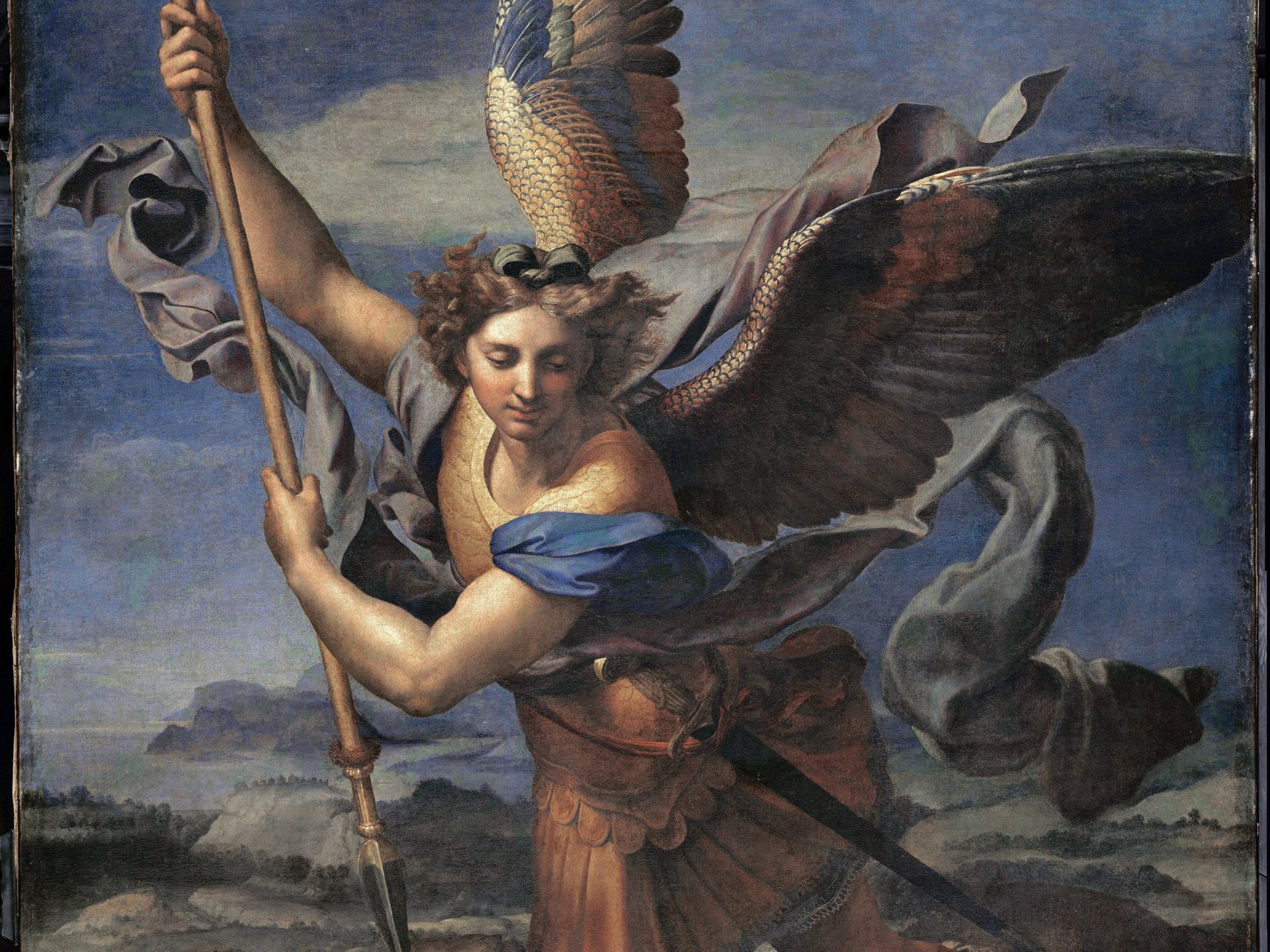 San Miguel Arcángel vence al demonio en el cuadro de Rafael, imagen de la oración para que todo salga bien