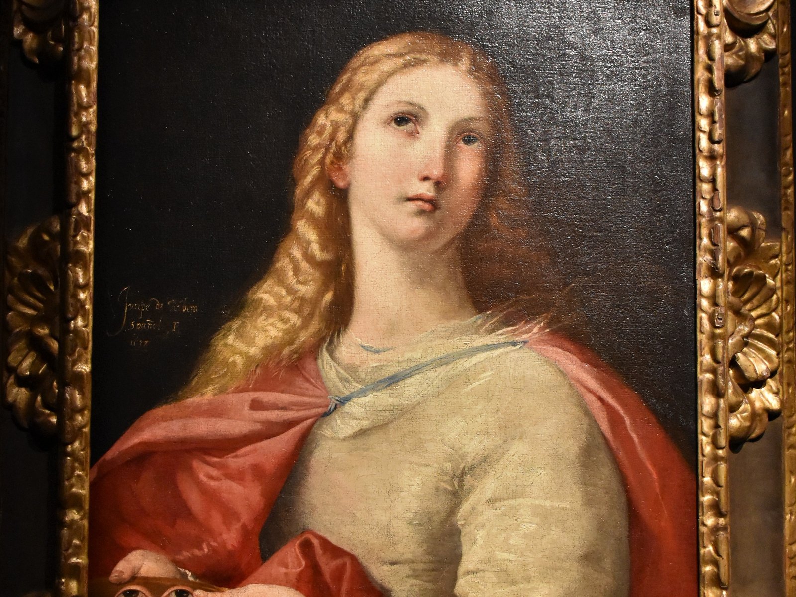 Santa Lucía de Siracusa con los ojos en un plato, pintada por José de Ribera