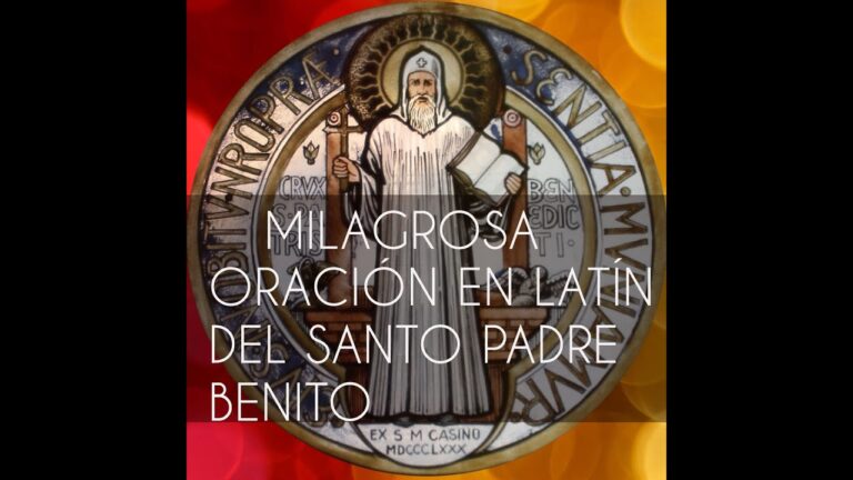 Oración de exorcismo de san benito en latín